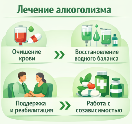 лечение алкоголизма в Соль-Илецке этапы
